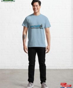 Caledonian Railways The Cardean Light Blue Background Classic T-Shirt Hoodie