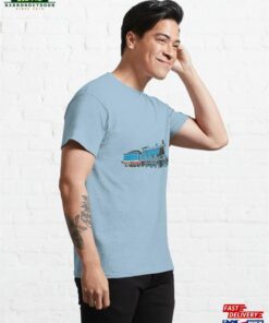 Caledonian Railways The Cardean Light Blue Background Classic T-Shirt Hoodie 3 Caledonian Railways The Cardean Light Blue Background Classic T Shirt Hoodie 4