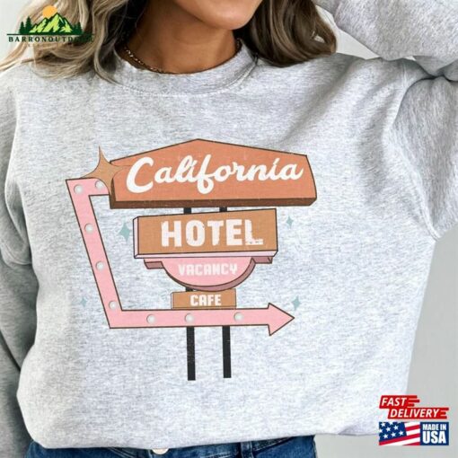 California Hotel Vacancy Shirt Vintage Band Tee Classic Rock Tshirt Unisex Hoodie