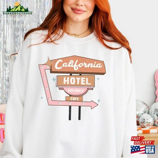 California Hotel Vacancy Shirt Vintage Band Tee Classic Rock Tshirt Unisex Hoodie