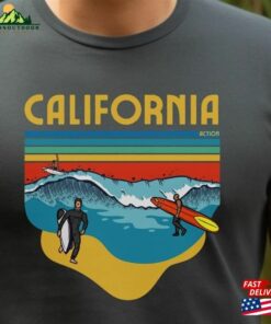 California Surf Graphics Beach Vacation Half Sleeve T-Shirt Unisex