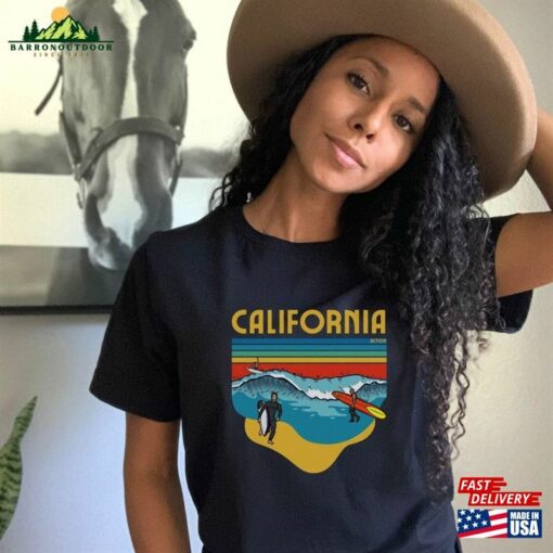 California Surf Graphics Beach Vacation Half Sleeve T-Shirt Unisex