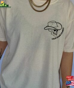 Calm Down Cowboy Tee Retro Shirt Vintage Style T-Shirt Unisex