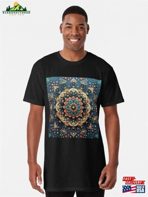 Calming Mandala Sacred Geometry Long T-Shirt Sweatshirt Hoodie