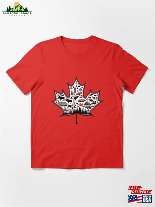 Canada Wildlife Amp Nature Maple Leaf Essential T-Shirt Unisex Classic