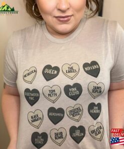 Candy Hearts Band Tees Rock Bank T Shirts For Women And Men Classic Unisex 1