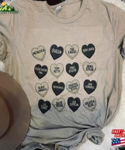Candy Hearts Band Tees Rock Bank T Shirts For Women And Men Classic Unisex 3