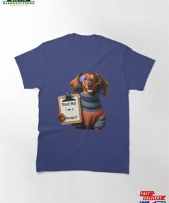 Canine Counselor Unleash The Dachshund Therapy! Classic T-Shirt Sweatshirt 1 Canine Counselor Unleash The Dachshund Therapy! Classic T Shirt Sweatshirt 2