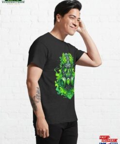 Cannabis Gas Mask Design Classic T Shirt Hoodie Unisex 4