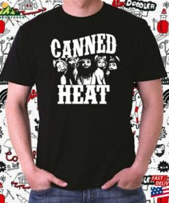 Canned Heat Rock Band Logo Mens Black Tshirt Classic Sweatshirt