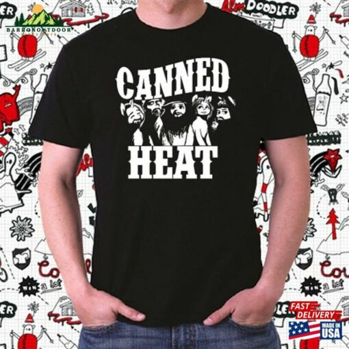 Canned Heat Rock Band Logo Mens Black Tshirt Classic Sweatshirt