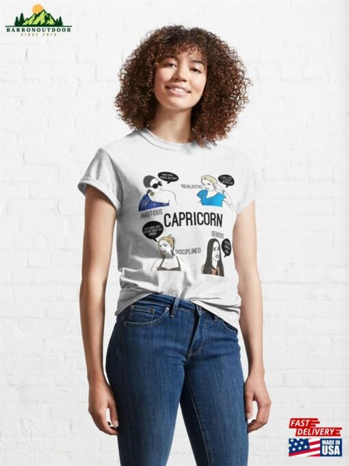 Capricorn Zodiac Sign T-Shirtcapricorn Bravostrology Series Classic T-Shirt Sweatshirt