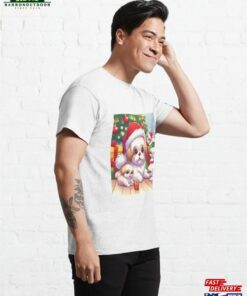 Cartoony Shihtzu Dad Celebrating Xmas With His Puppies Classic T-Shirt Hoodie 3 Cartoony Shihtzu Dad Celebrating Xmas With His Puppies Classic T Shirt Hoodie 4