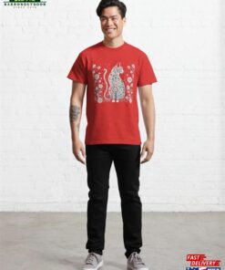 Cat And Flowers Classic T-Shirt Unisex Sweatshirt 2 Cat And Flowers Classic T Shirt Unisex Sweatshirt 3
