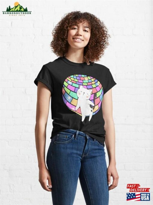 Cat Disco Ball Classic T-Shirt Sweatshirt