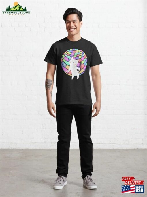 Cat Disco Ball Classic T-Shirt Sweatshirt