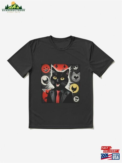 Cat Dude Art Active T-Shirt Sweatshirt Classic