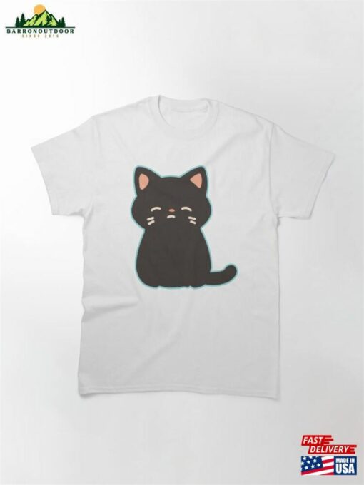 Cat In Unhappy Tone Sad Classic T-Shirt Hoodie Unisex