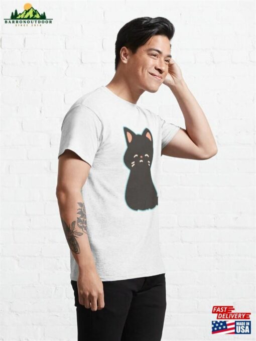 Cat In Unhappy Tone Sad Classic T-Shirt Hoodie Unisex