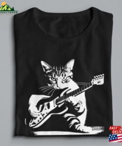 Cat Playing Guitar Shirt Kitty T-Shirt Music Tee Sweatshirt 1 Cat Playing Guitar Shirt Kitty T Shirt Music Tee Sweatshirt 2