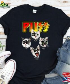 Cat Shirt Puss Rock Band Unisex Sweatshirt 3