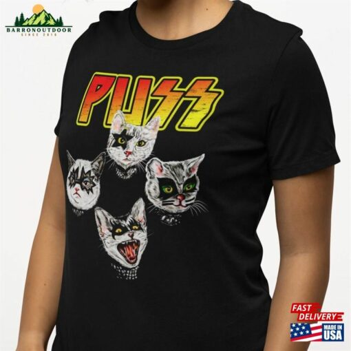 Cat Shirt Puss Rock Band Unisex Sweatshirt