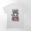 Catgirl In A Festive Mood Classic T-Shirt Unisex