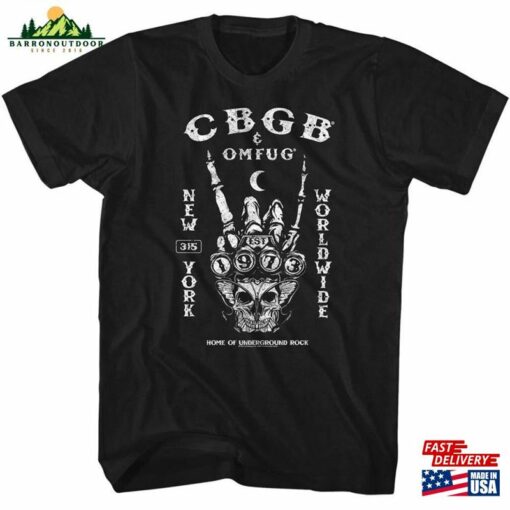 Cbgb Ny Worldwide Black Adult T-Shirt Unisex Sweatshirt