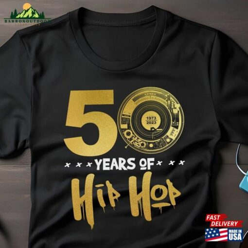 Celebrate 50 Years Of Hip Hop Music Shirt 1973 Hoodie Unisex