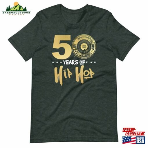 Celebrate 50 Years Of Hip Hop Music Shirt 1973 Hoodie Unisex