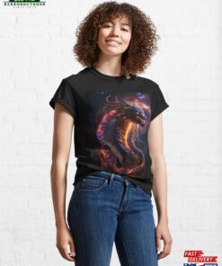 Celestial Fury The Orochi Serpent Emerges Classic T Shirt Unisex 1