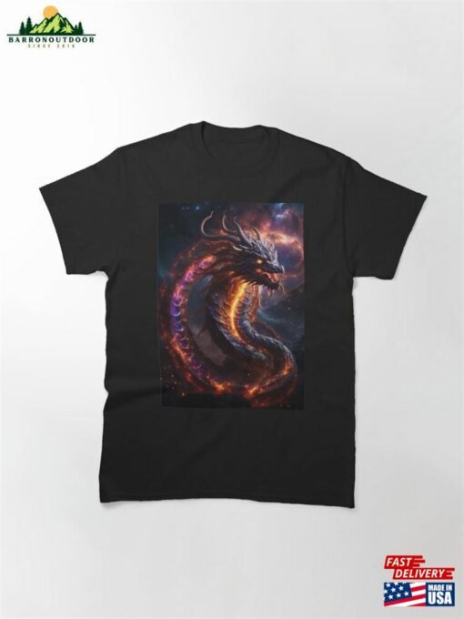 Celestial Fury The Orochi Serpent Emerges Classic T-Shirt Unisex