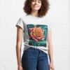 Celestial Rose Painting Pink Starry Night Classic T-Shirt