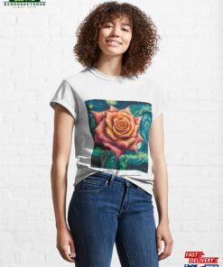 Celestial Rose Painting Pink Starry Night Classic T-Shirt Celestial Rose Painting Pink Starry Night Classic T-Shirt