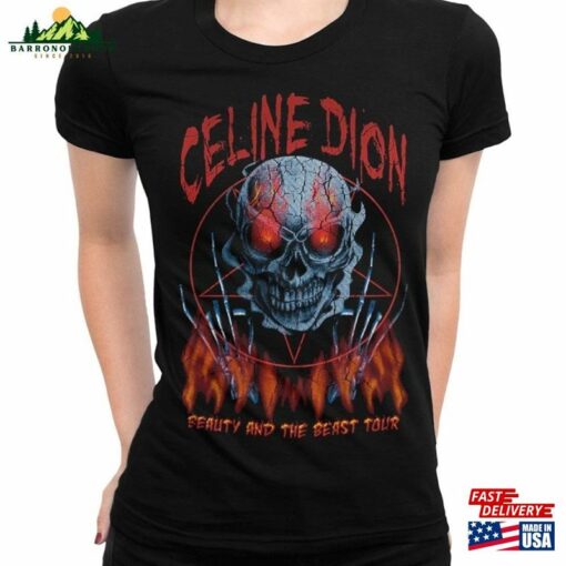 Celine Dion Beauty And The Beast Tour Metal T-Shirt Men’s Women’s All Sizes (Pfa Unisex