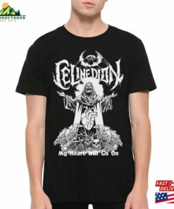 Celine Dion Death Metal T-Shirt My Heart Will Go On Heavy Tee Men’s Women’s Sizes Sweatshirt