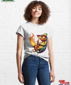 Chameleon In Flames Exclusive Print Of The Stylish Saxophonist Classic T-Shirt Sweatshirt Hoodie Chameleon In Flames Exclusive Print Of The Stylish Saxophonist Classic T-Shirt Sweatshirt Hoodie