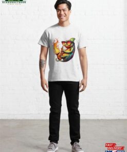 Chameleon In Flames Exclusive Print Of The Stylish Saxophonist Classic T-Shirt Sweatshirt Hoodie 2 Chameleon In Flames Exclusive Print Of The Stylish Saxophonist Classic T Shirt Sweatshirt Hoodie 3