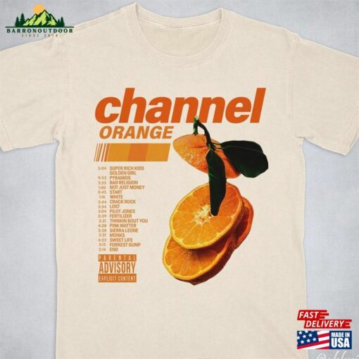 Channel Orange T-Shirt Frank Shirt Blonde Album Graphic Tee Classic