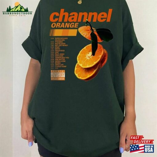 Channel Orange T-Shirt Frank Shirt Blonde Album Graphic Tee Classic