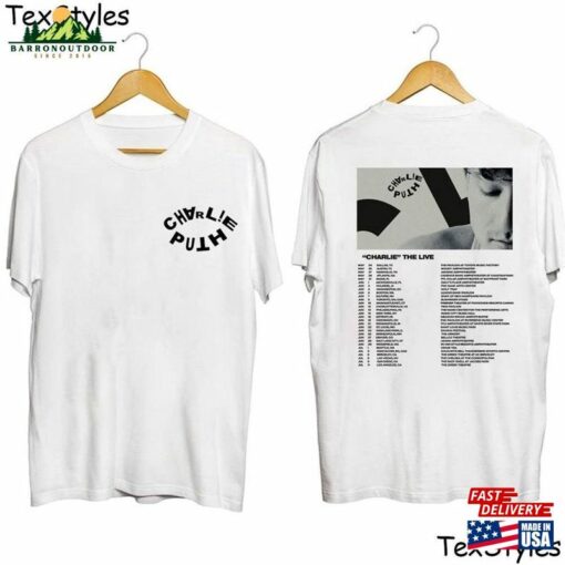 Charlie Puth 2023 Tour Shirt The Live Experience Fan T-Shirt Unisex