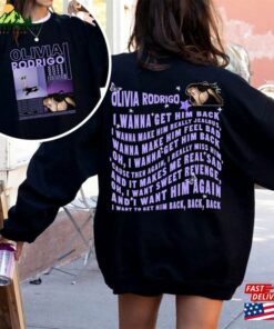 Cheap Guts Album Get Him Back Lyrics Olivia Rodrigo T-Shirt Tour Sweatshirt Unisex 2 Cheap Guts Album Get Him Back Lyrics Olivia Rodrigo T Shirt Tour Sweatshirt Unisex 3