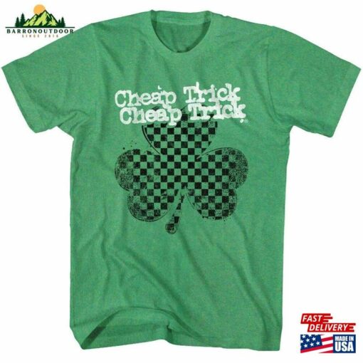 Cheap Trick Shamrock Kelly Heather Adult T-Shirt Hoodie Sweatshirt