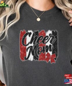 Cheer Mom Shirt Trendy Glitter Design Mothers Day Gift T-Shirt Classic