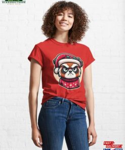 Cheerful Grinch Holiday Spirit With A Humorous Twist Classic T Shirt Unisex 1