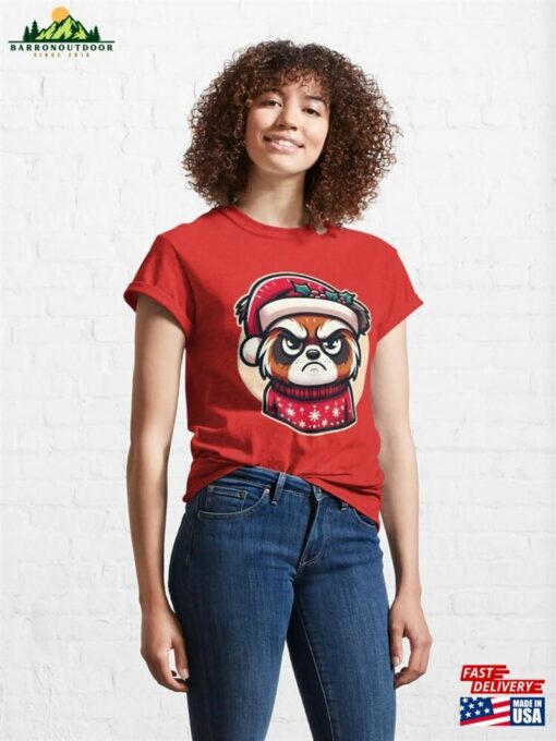 Cheerful Grinch Holiday Spirit With A Humorous Twist Classic T-Shirt Unisex