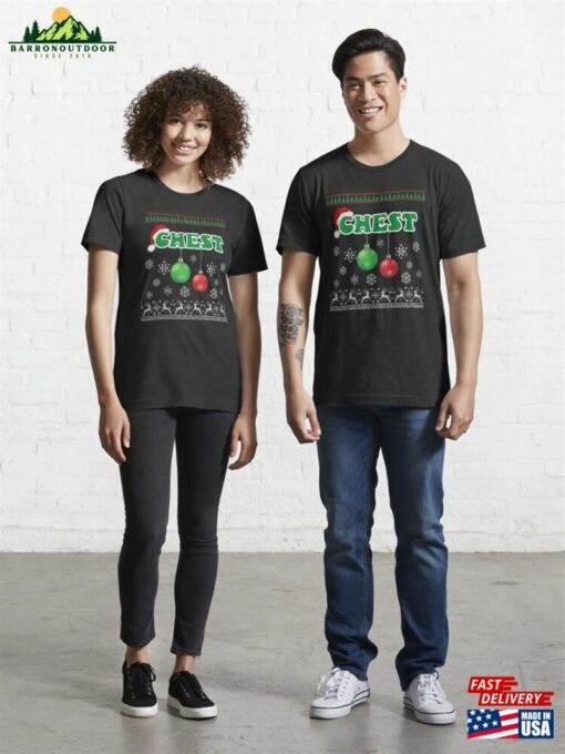 Chest Nuts Christmas Couples Matching Chestnuts Ugly Essential T-Shirt Hoodie Sweatshirt