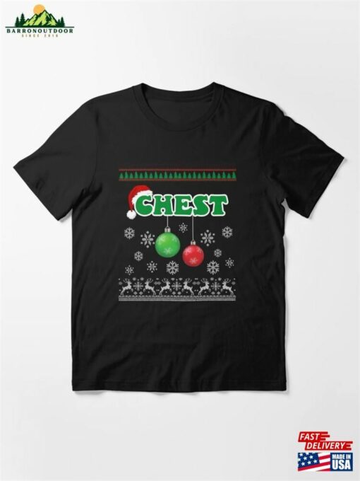 Chest Nuts Christmas Couples Matching Chestnuts Ugly Essential T-Shirt Hoodie Sweatshirt