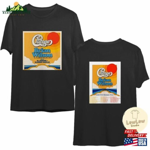 Chicago And Brian Wilson Summer Shirt 2023 Tour Double Sided Unisex T-Shirt Band Merch Classic Hoodie