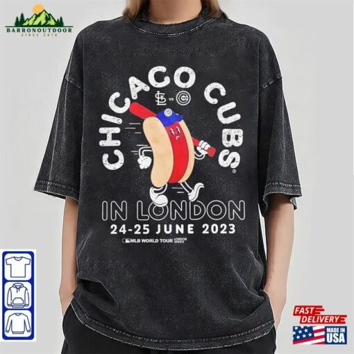 Chicago Cubs 2023 Mlb World Tour London Series City Dog Shirt Game Day Apparel Oversized T-Shirt Unisex